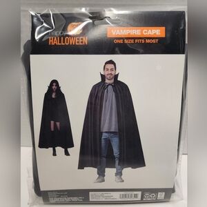 Vampire Cape Adult Black Halloween Costume NEW